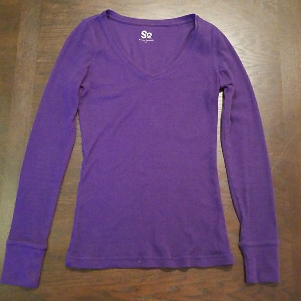 SO purple long sleeve top